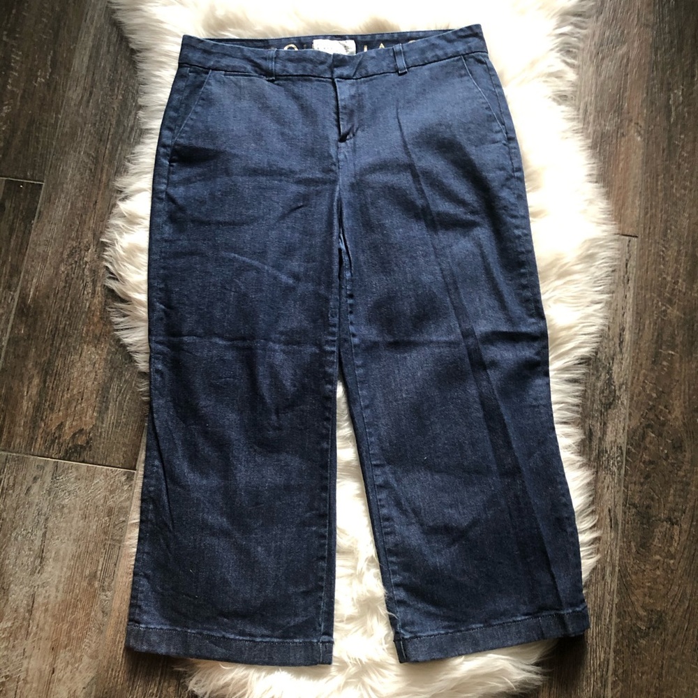 Kate Spade Broome Street Wide-leg dark wash Sz 29